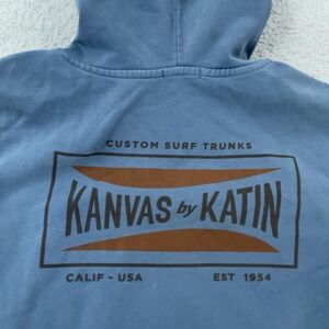 Kanvas by Katin Hoodie Youth Large 14-16 Blue Surf Graphic Pullover Sweatshirt